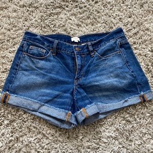 J.Crew cuffed jean shorts in size 28